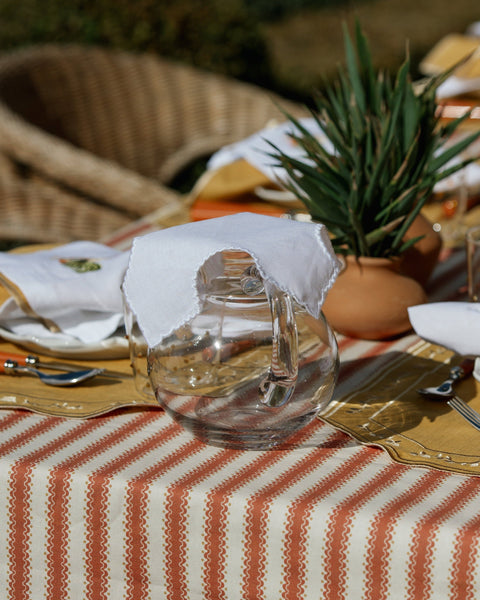 Pitcher Cloth, White on White