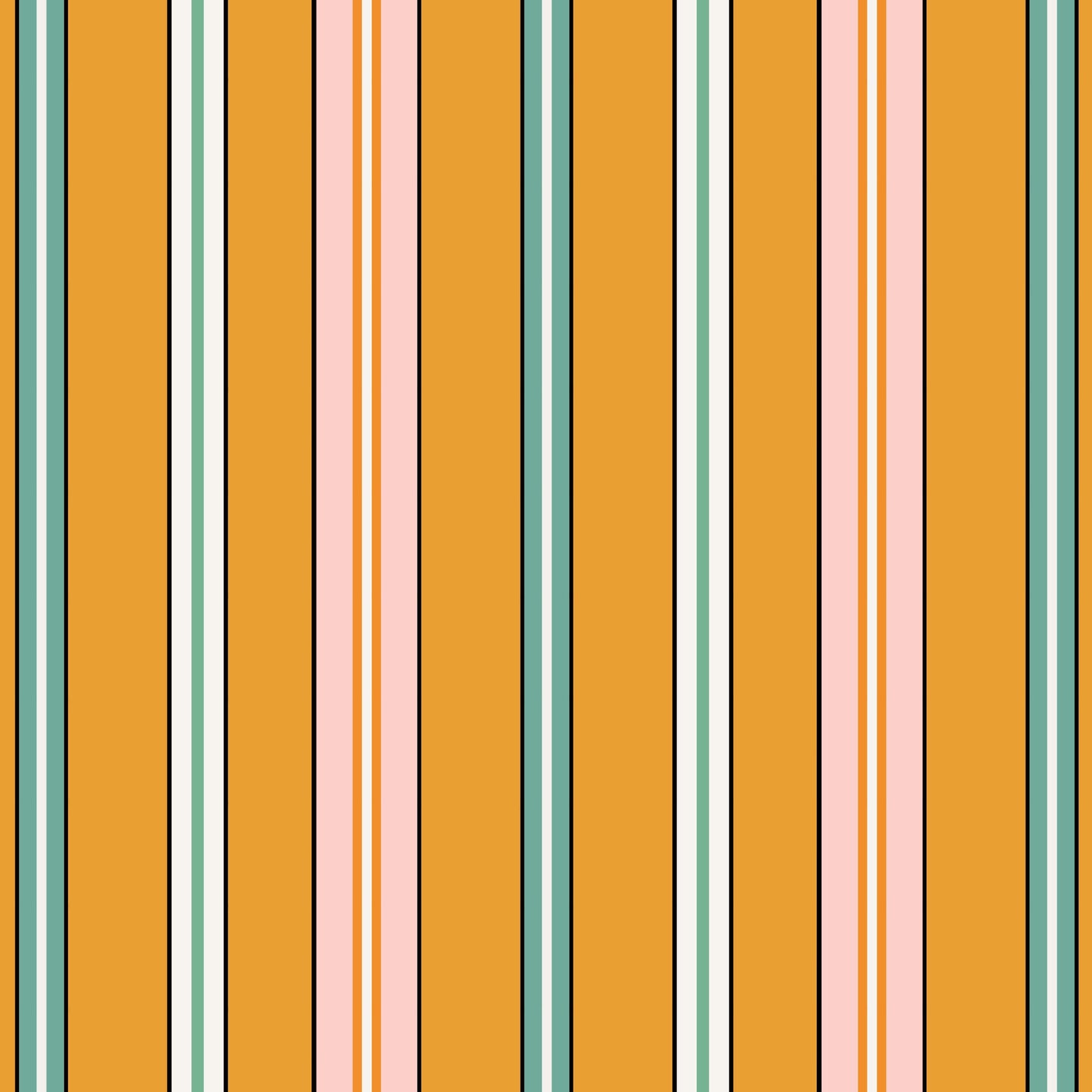 Sporty Stripes - Saffron