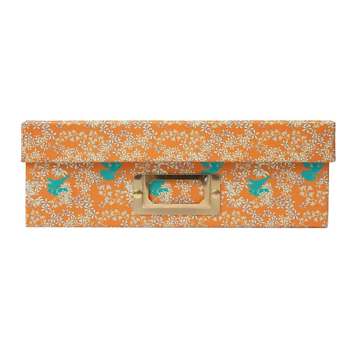 Corali Orange Quartz Lidded Portfolio Box