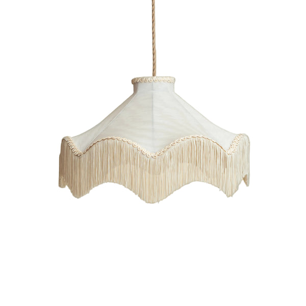 The Daisy Moiré Lampshade - Pearl