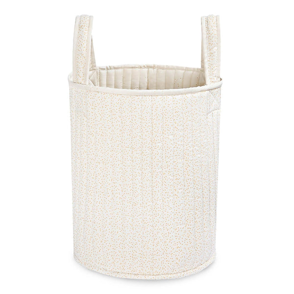 Large Quilted Storage Basket - Wild Chamomile / Daisy Meadow