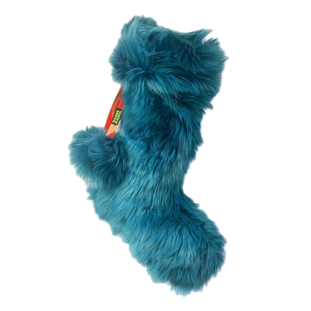 Ventura Shagpile Christmas Stocking in Mermaid Teal
