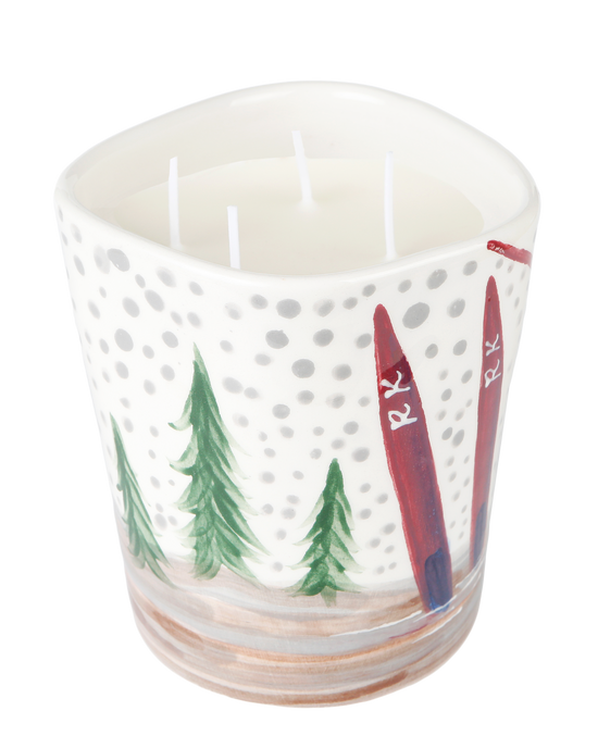 Skis Candle
