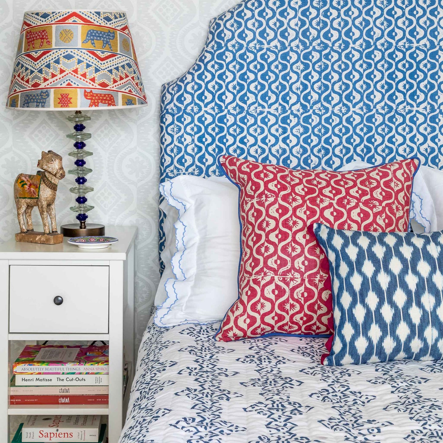 Double Mali Kahala Quilt Indigo
