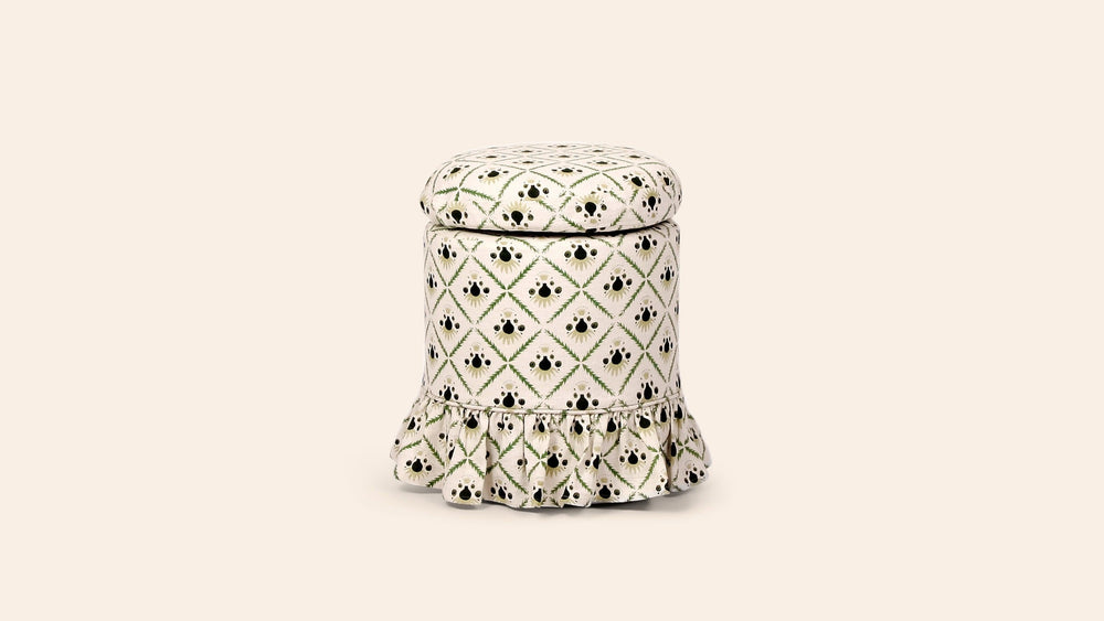 Aurora Footstool, Moss