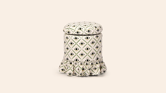 Aurora Footstool, Moss