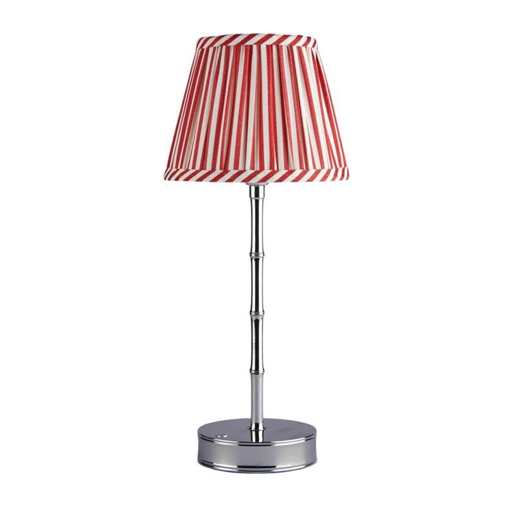 Red Striped Lampshade - 16cm