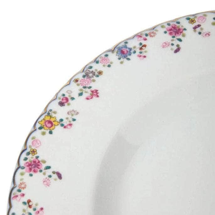 Set of 2 Tobacco Leaf China Charger Display Plates