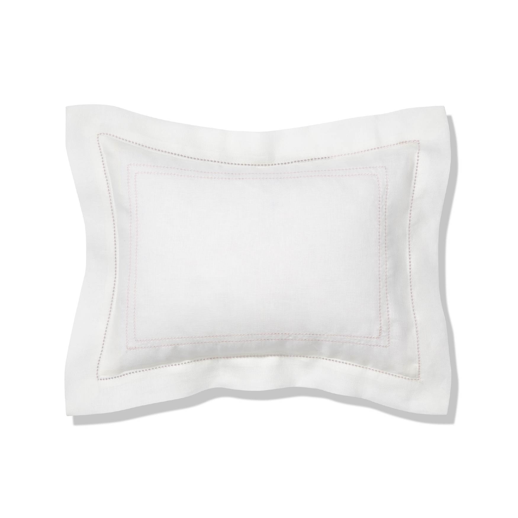 Boudoir Pillow with Hemstitch in English Rose