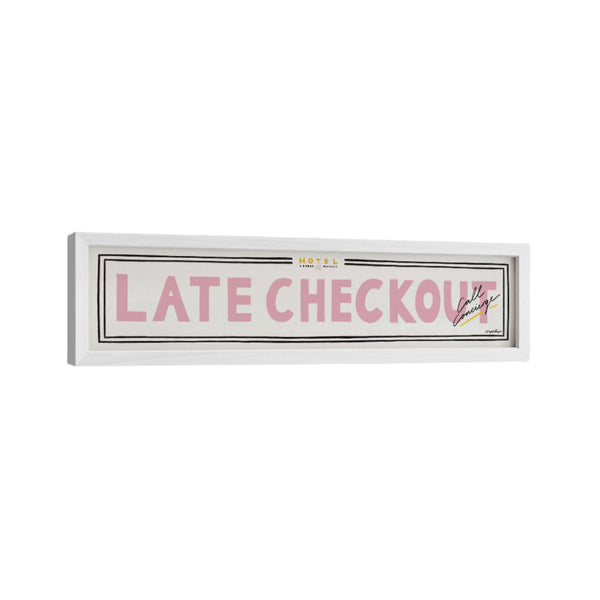 Late Checkout Panoramic Framed Print