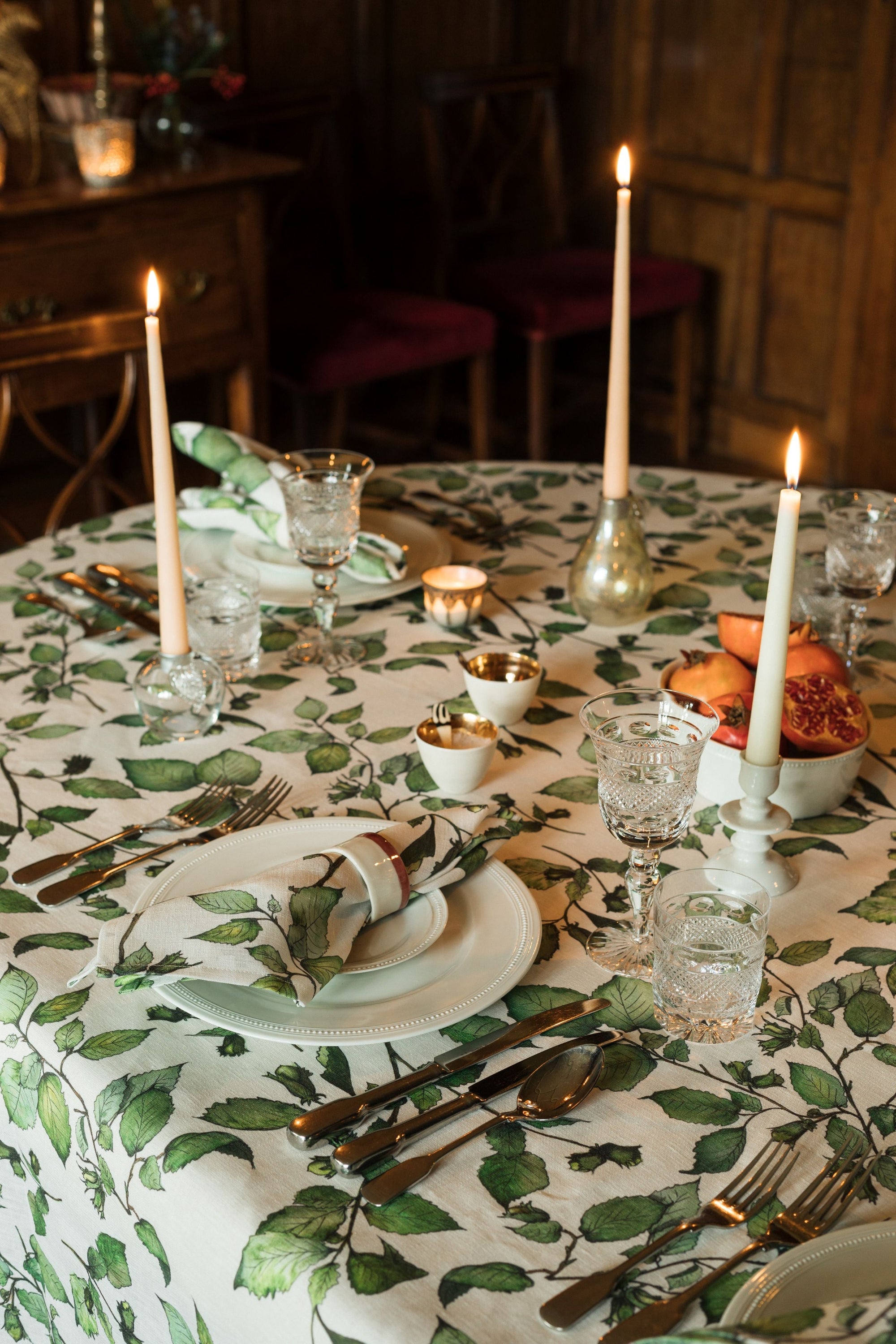 Cobnut Linen Tablecloth