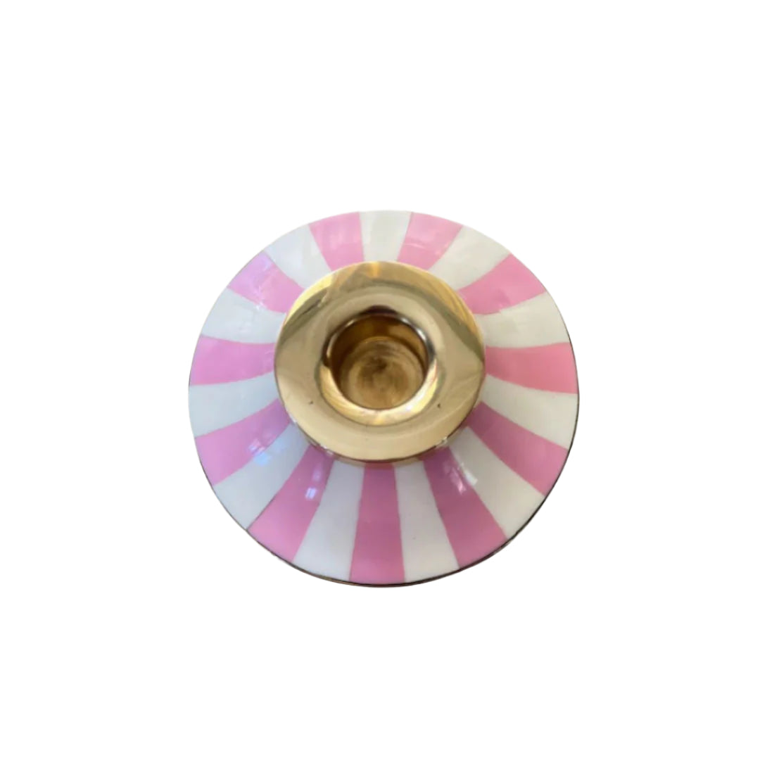 Circus Candleholder | Candy Pink | Striped