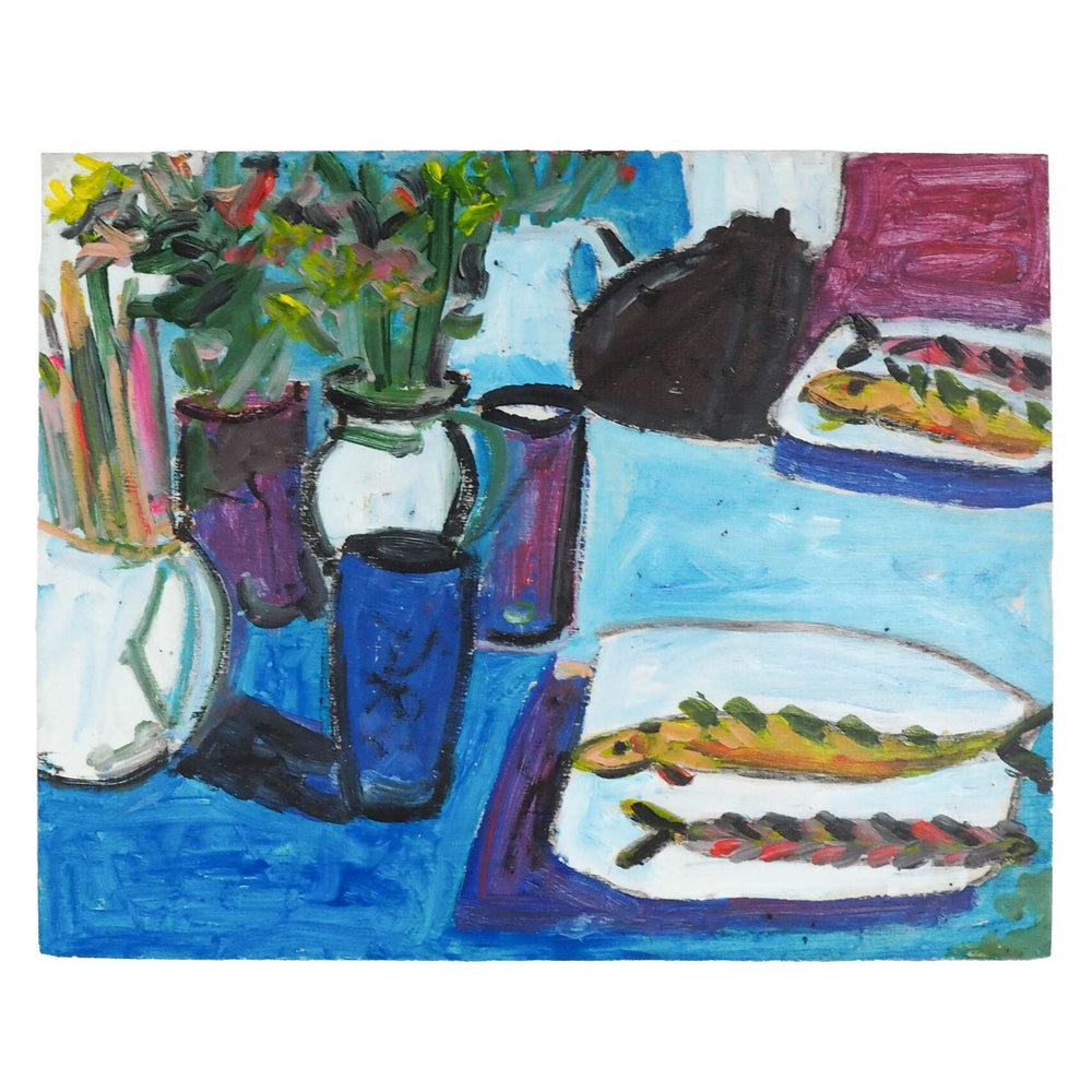 Oil on Board Still Life Painting