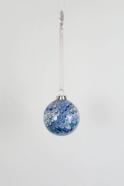 Medium Glacier Marbled Bauble