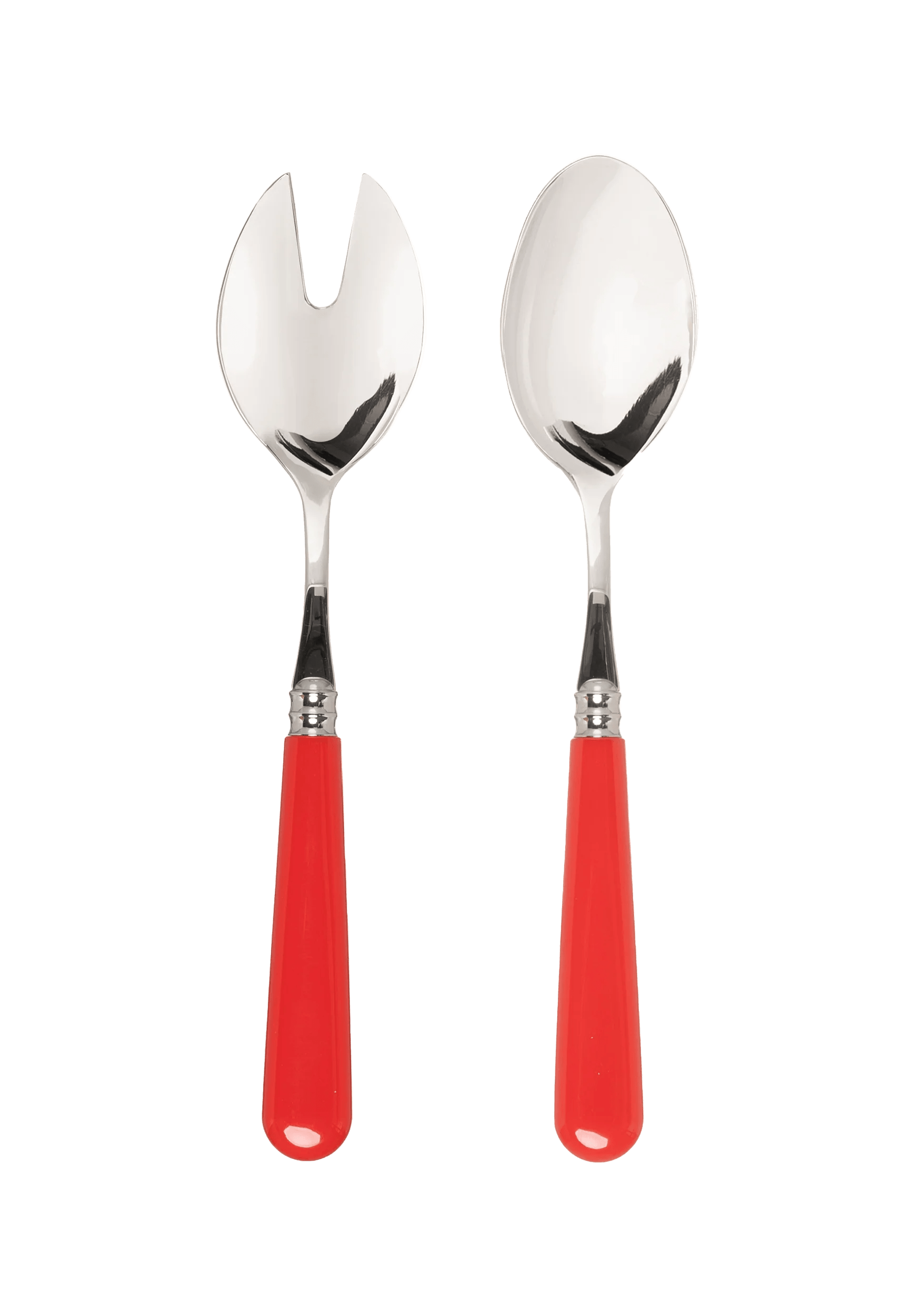 Classic Red Salad Server Set