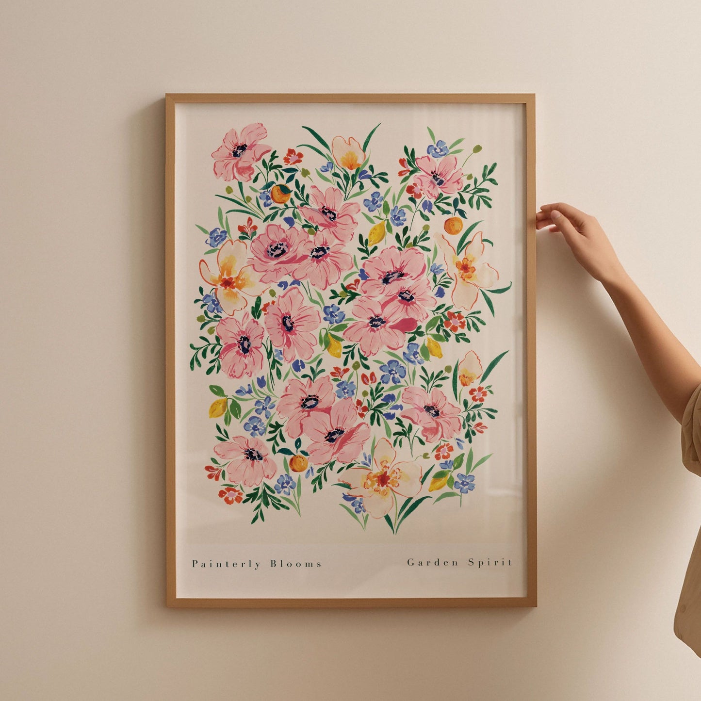 Painterly Blooms Art Print