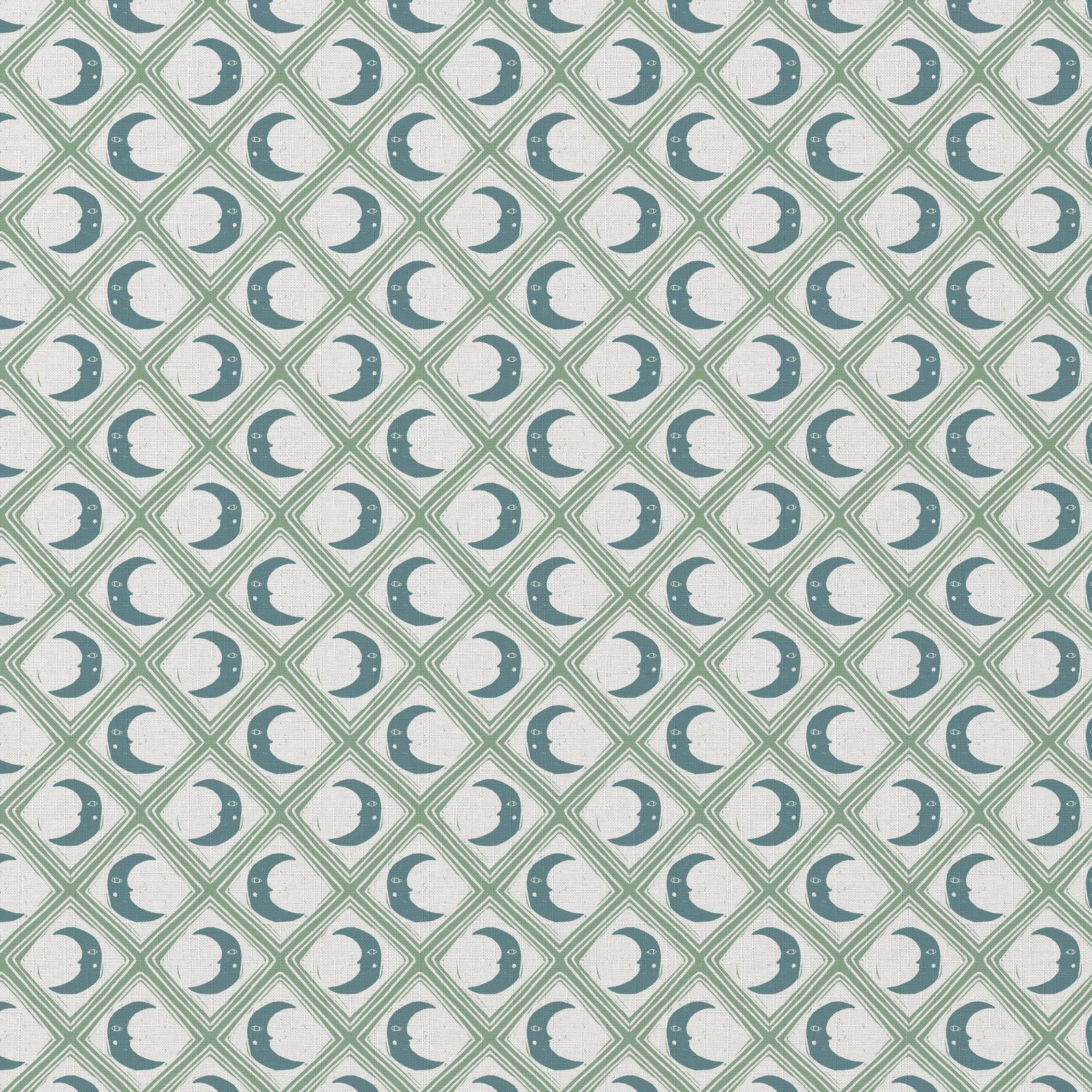 Kit Moon Fabric - Blue Moon