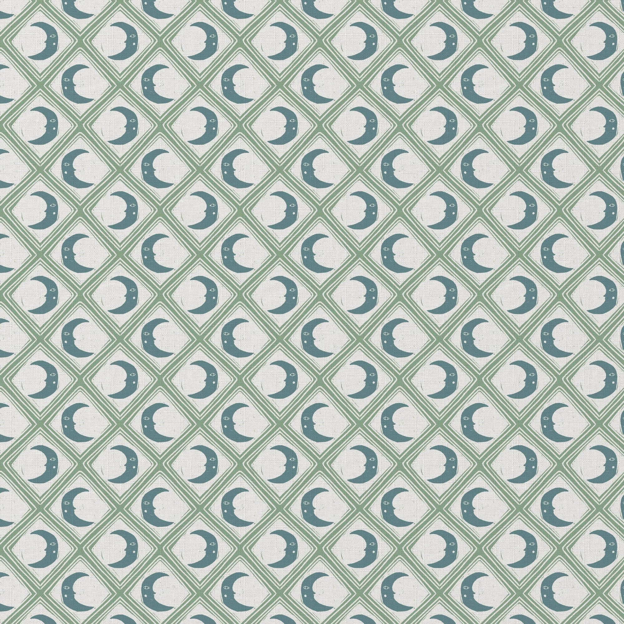 Kit Moon Fabric - Blue Moon