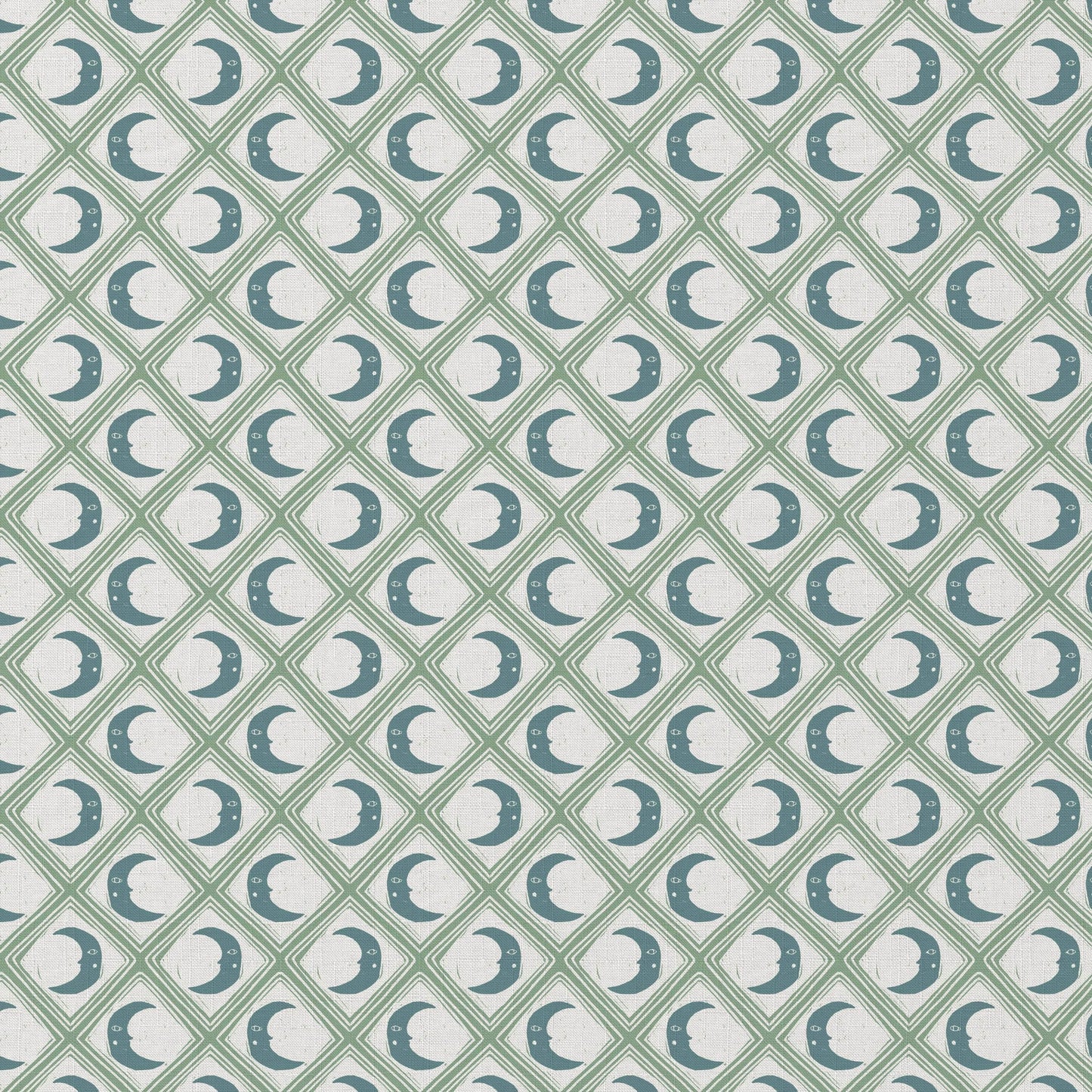 Kit Moon Fabric - Blue Moon