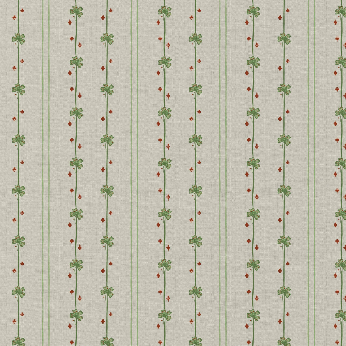 Garden Tetris Fabric - Green