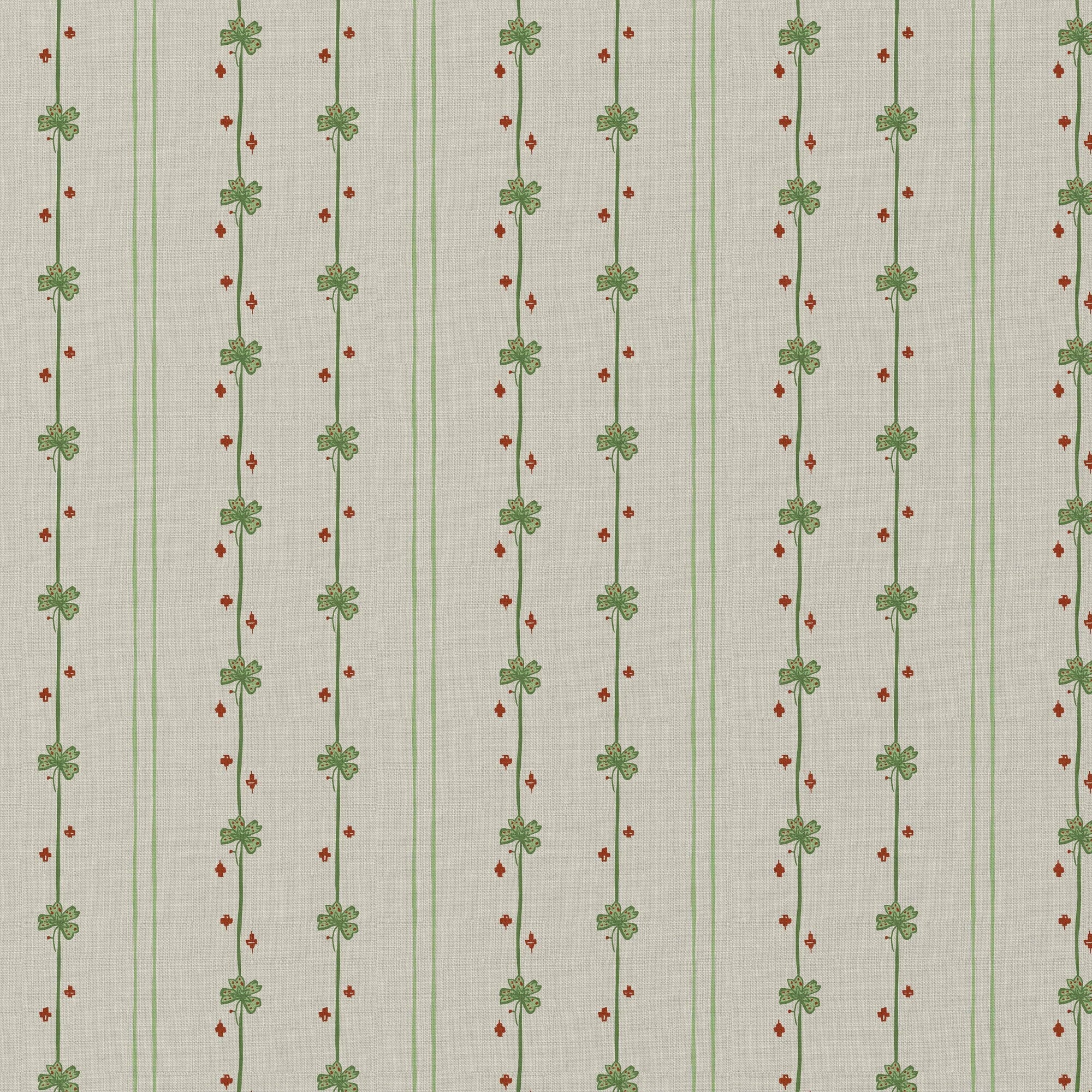 Garden Tetris Fabric - Green
