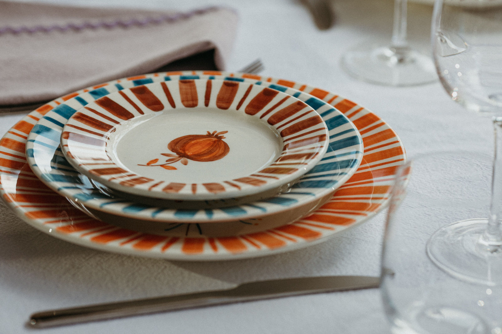 Orange Dinner Plate – The Portuguese Chitas