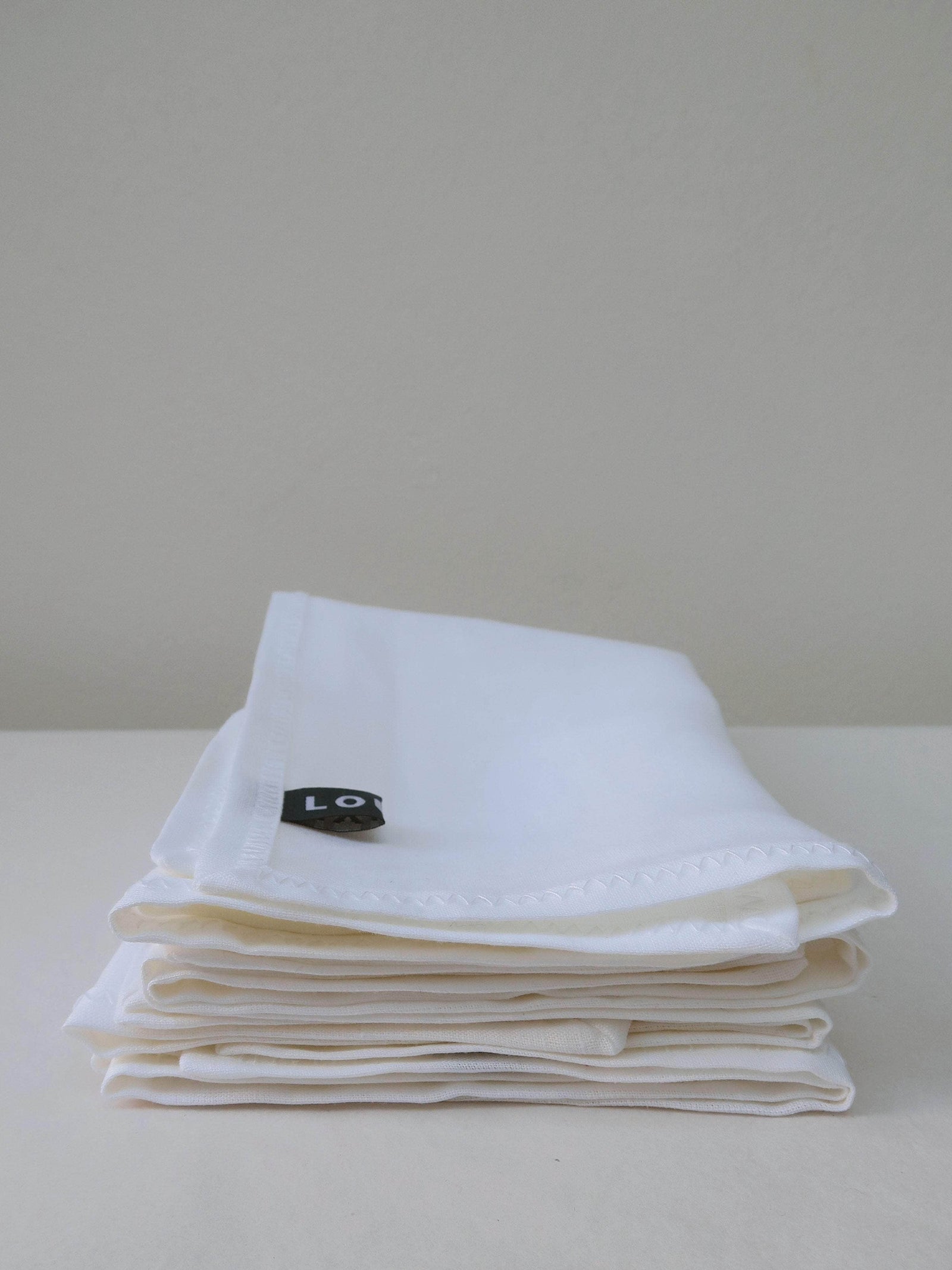 Irish Linen Napkin Set of 4 - White