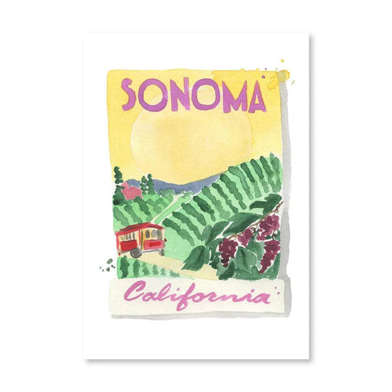 Sonoma Matchbook Print