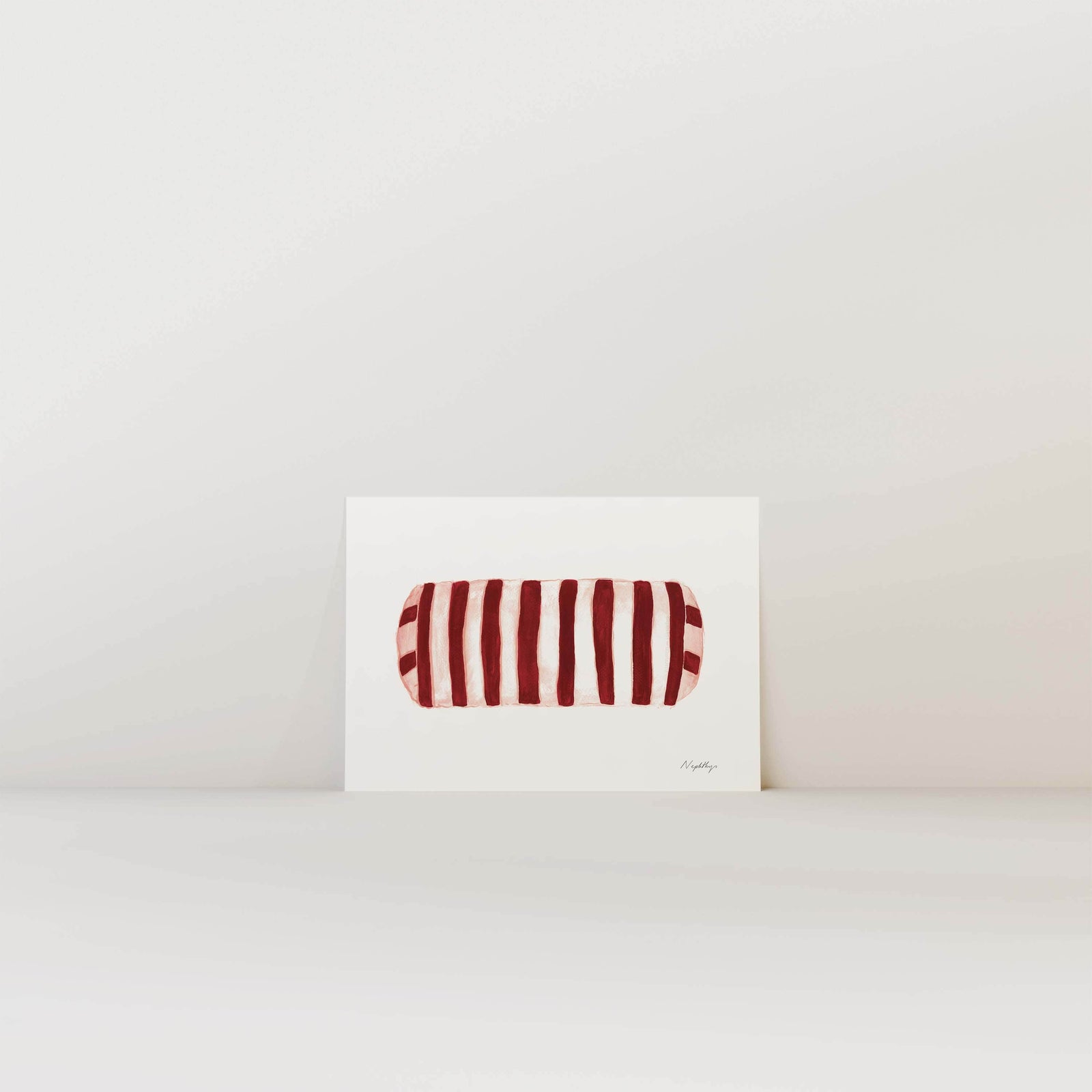 Five More Minutes Striped Bolster Print