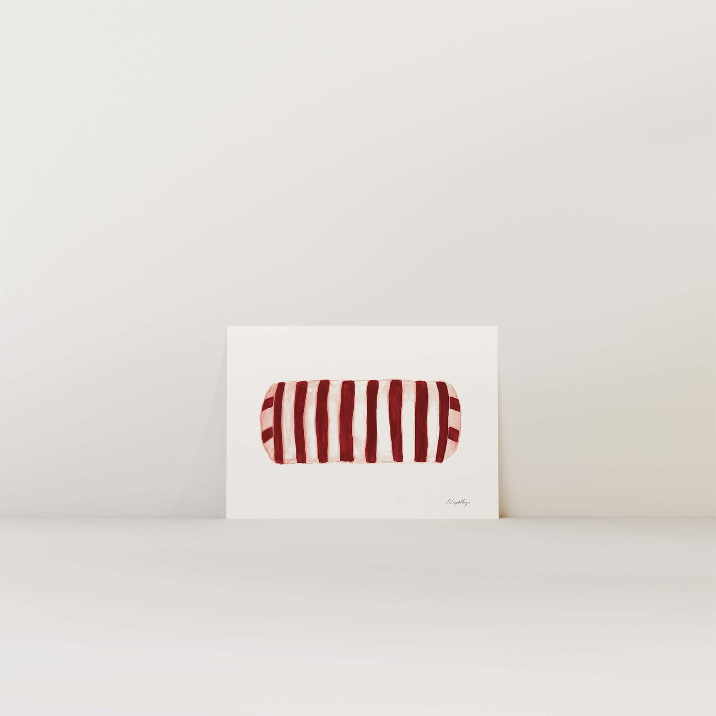 Five More Minutes Striped Bolster Print