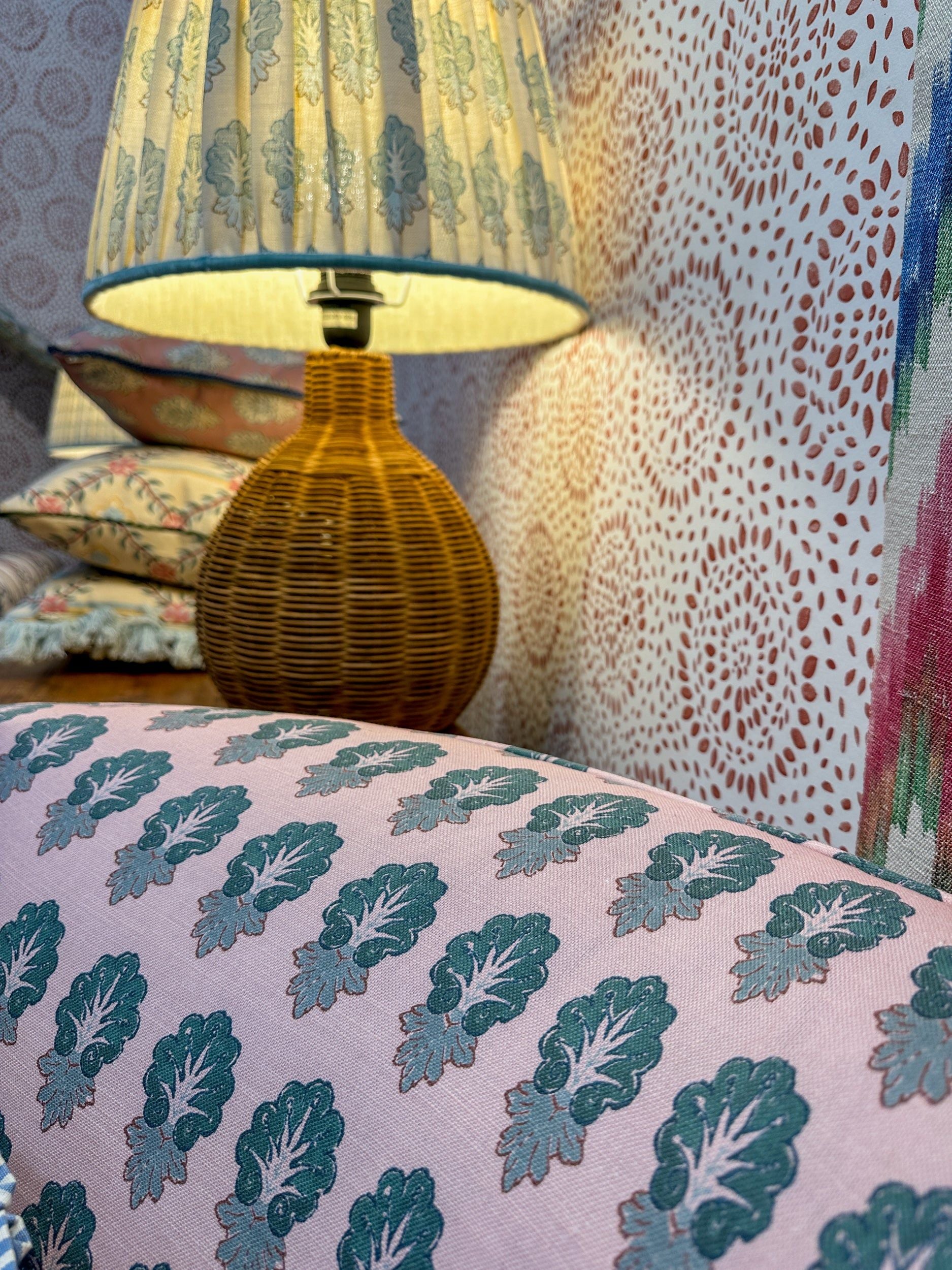 Home Collection - Bowmont Pine On Pink - New Fabric