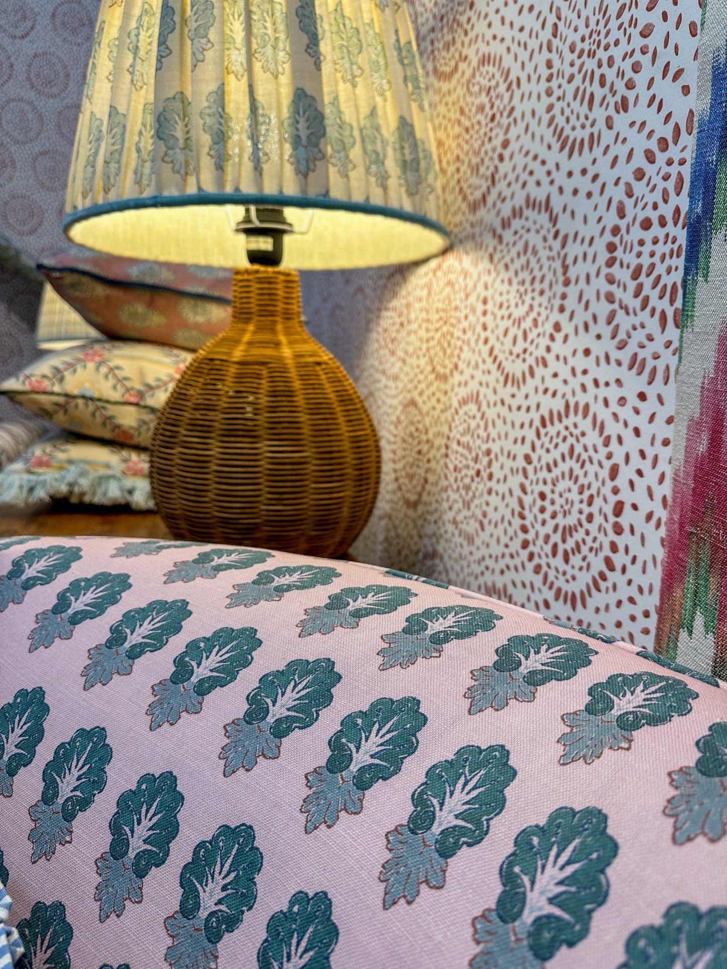 Home Collection - Bowmont Pine On Pink - New Fabric