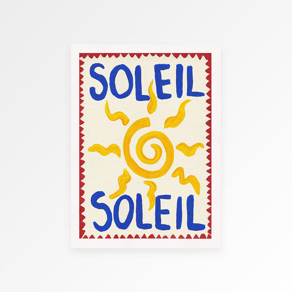 Soleil Hand Painted Print