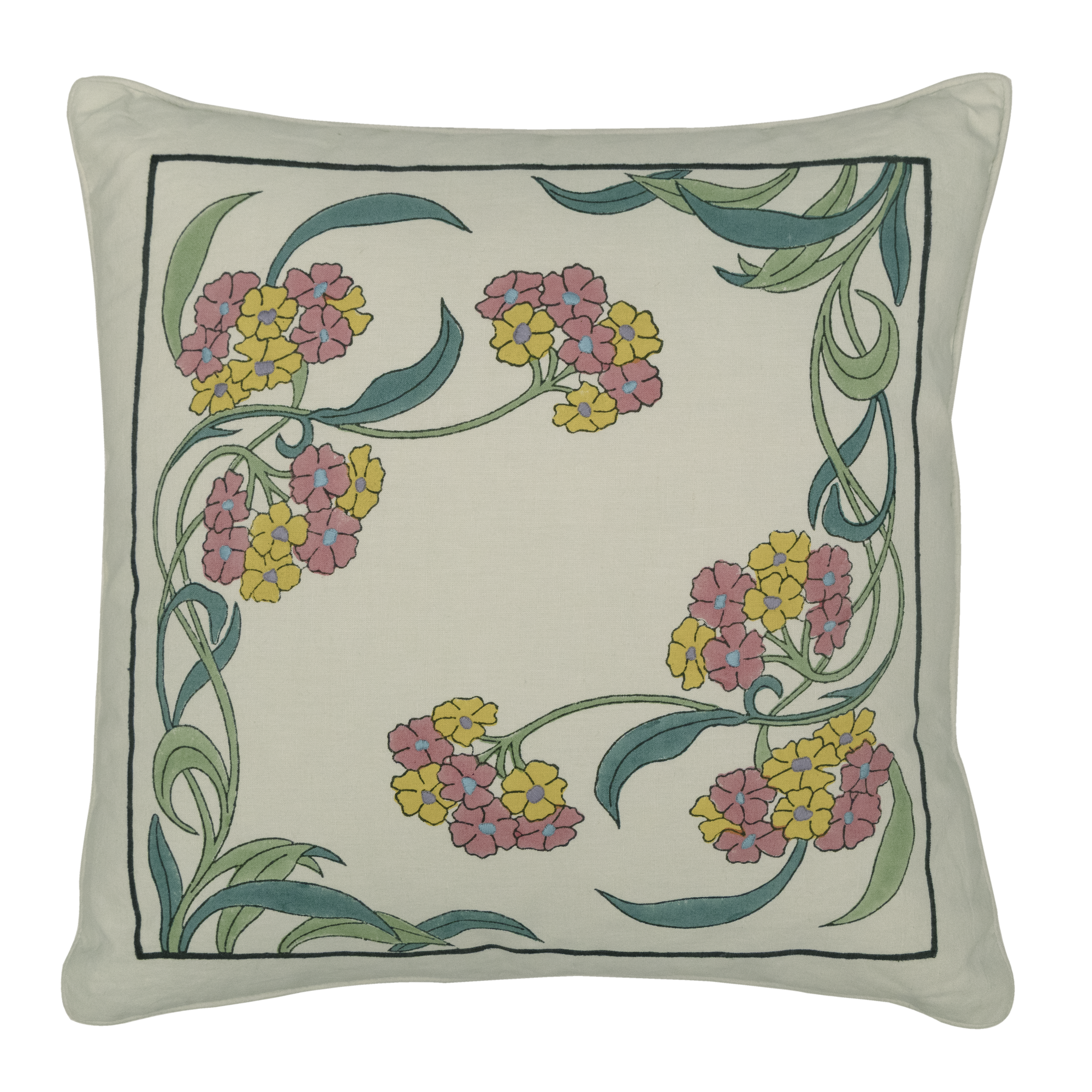 Block Printed Interior Pillow Cover – 20x20 in