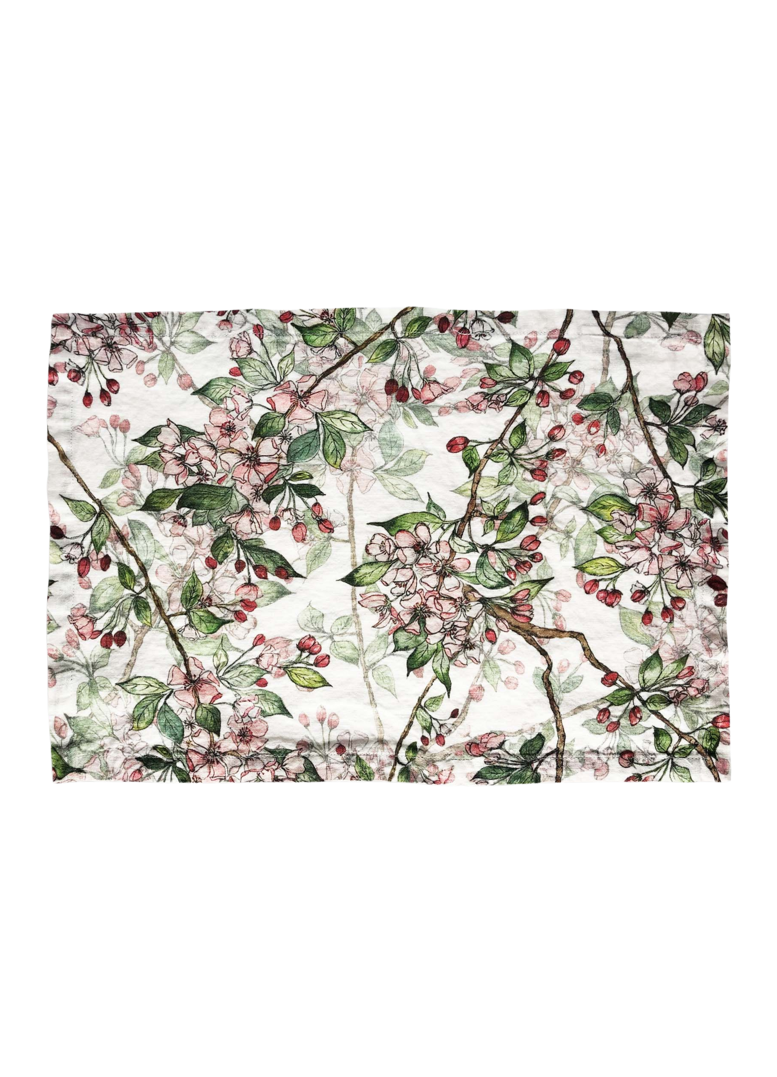Cherry Blossom Linen Placemat
