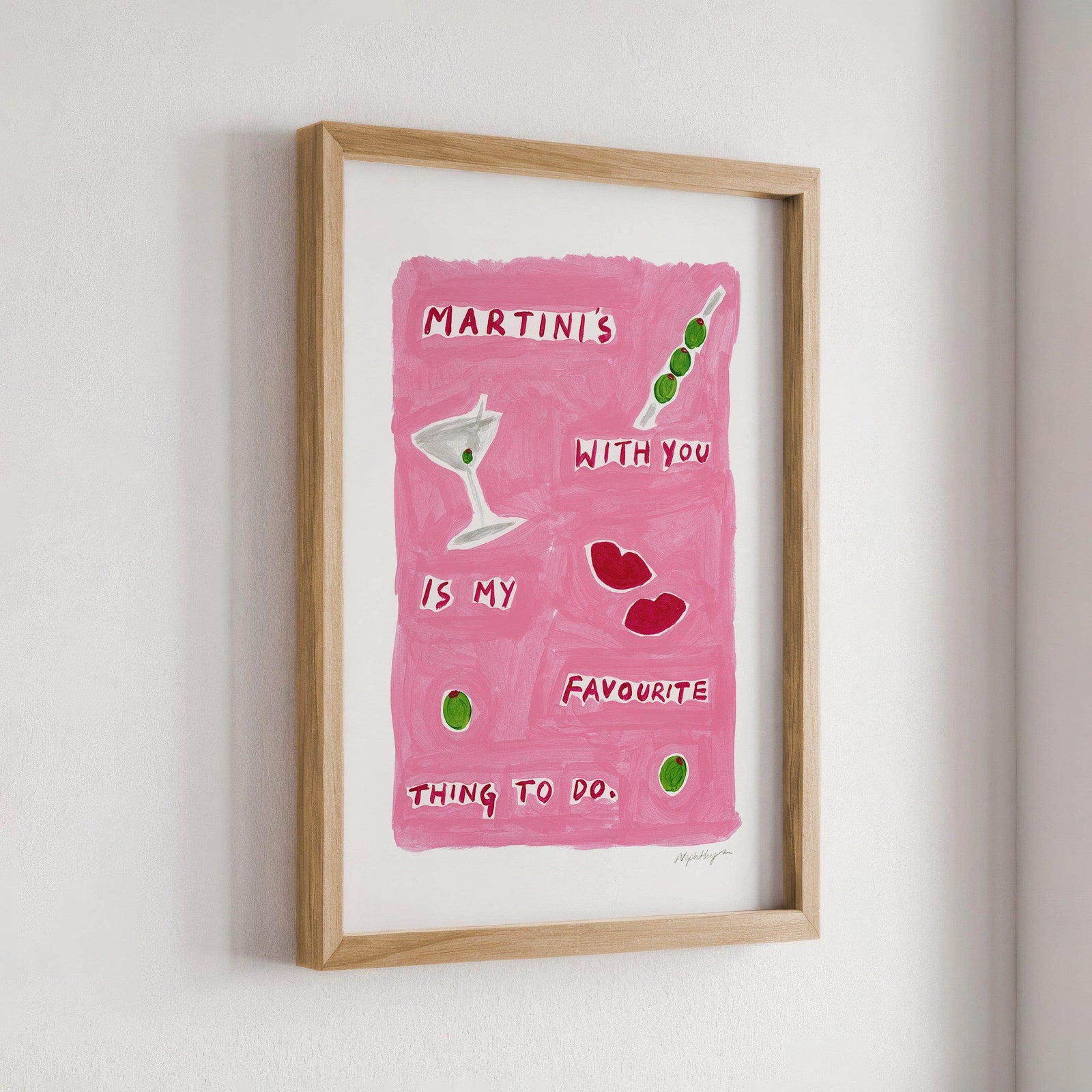 Martinis With You Print