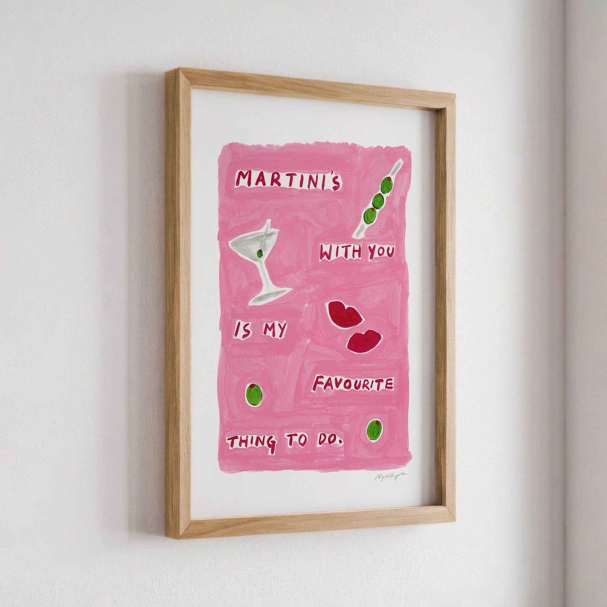 Martinis With You Print