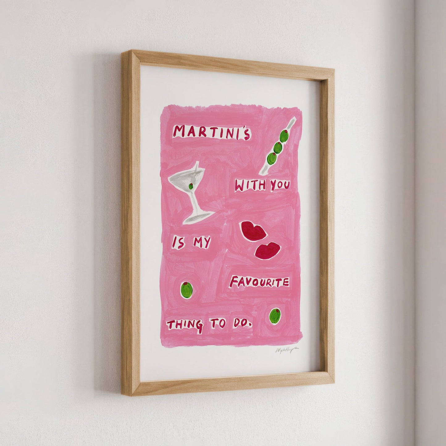 Martinis With You Print