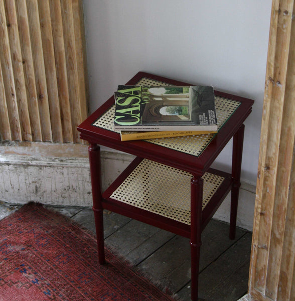 Ilaria Side Table, Pomegranate