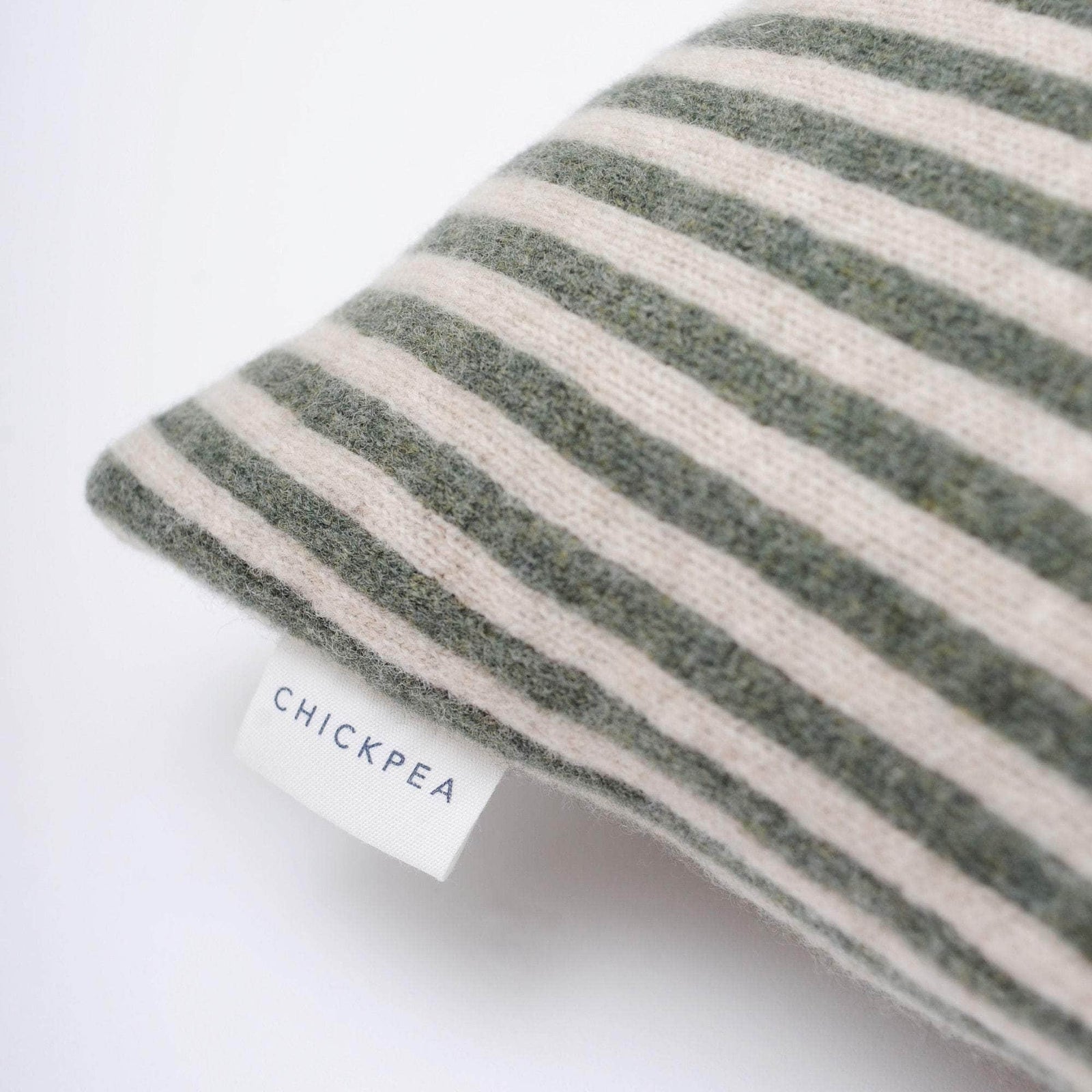 Green Bold Stripe Cushion