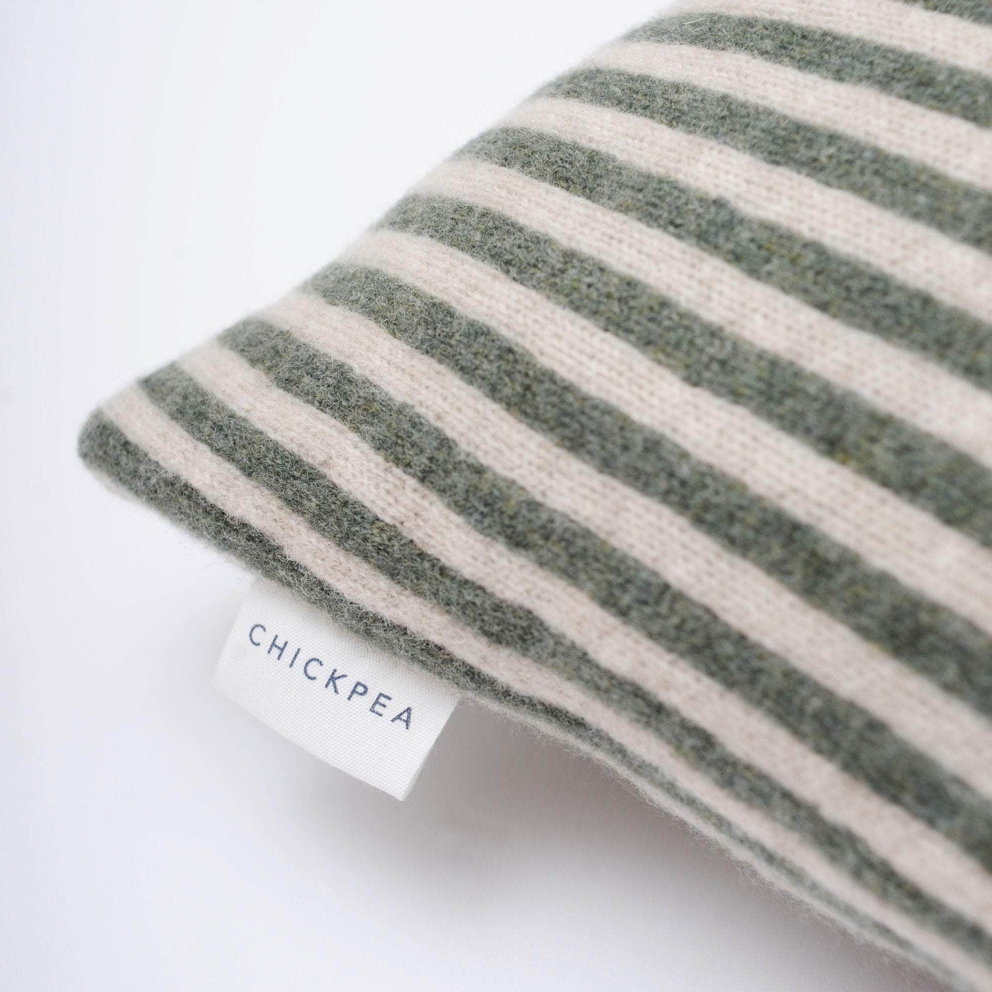 Green Bold Stripe Cushion