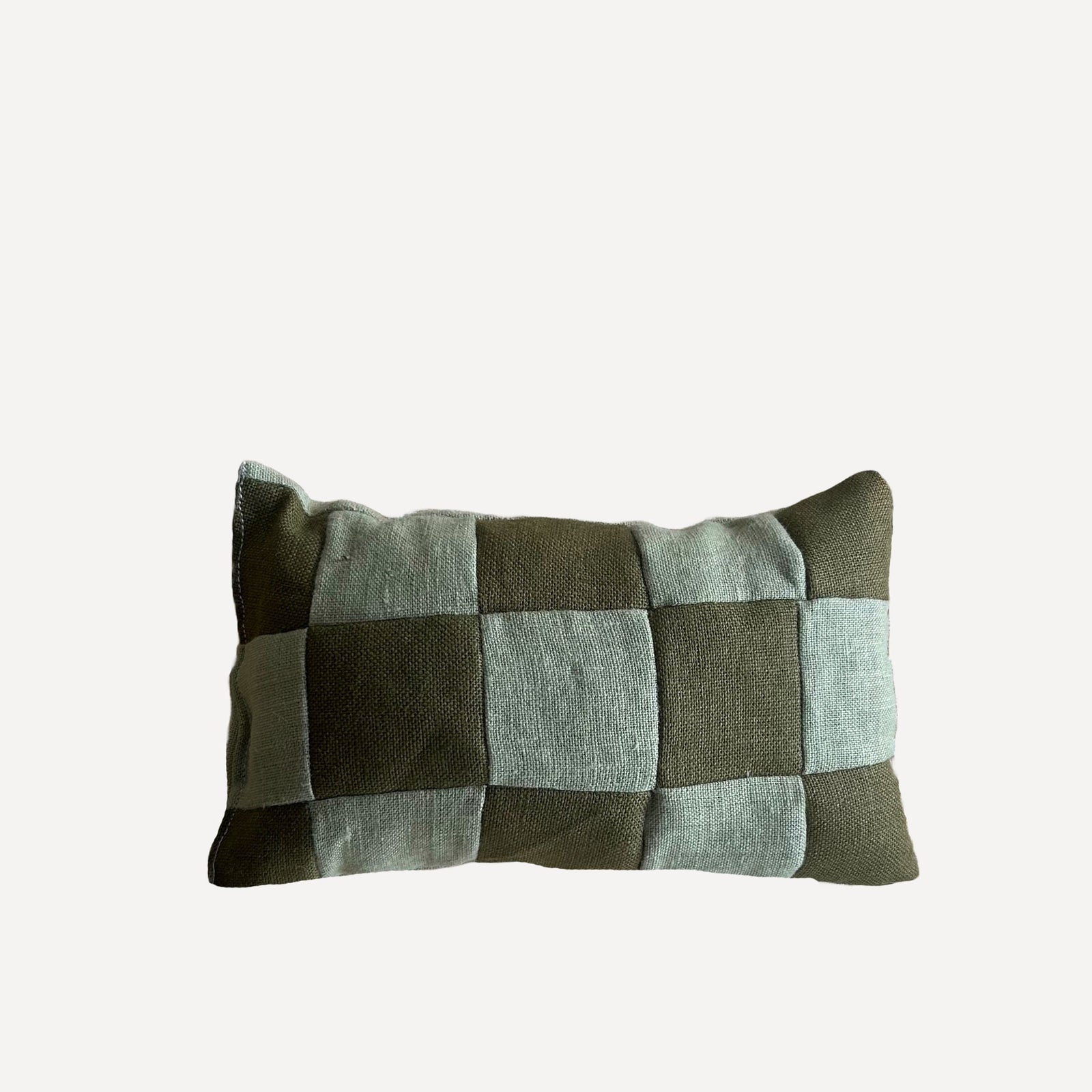 Greens Check Lavender Pillow