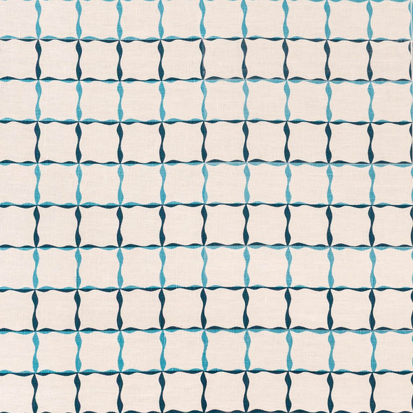 Ribbon Stripe Fabric (Tones of Blues)