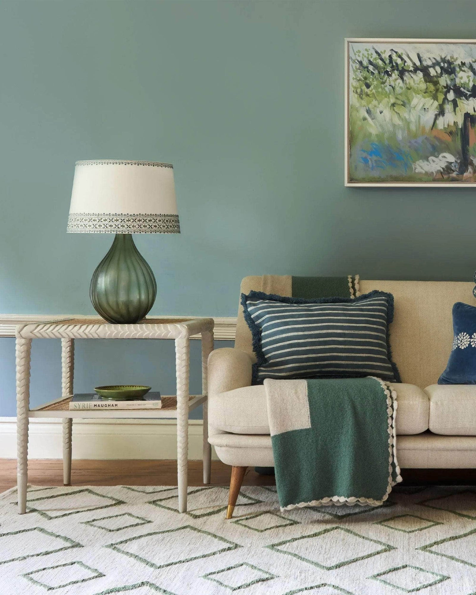 Pavilion Wooden Side Table - Taupe