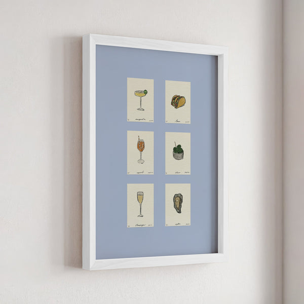 Sips & Snacks Set Print