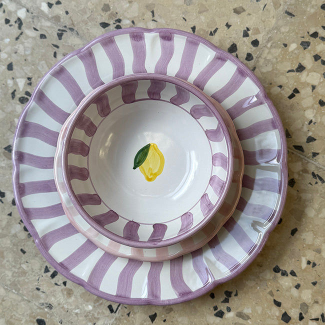 Capri Plate 25 cm Violet