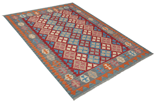 Gashgai Kilim · Hand-woven – Red, 206x159 cm