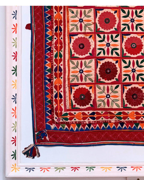 Framed Vintage Kutch Toran