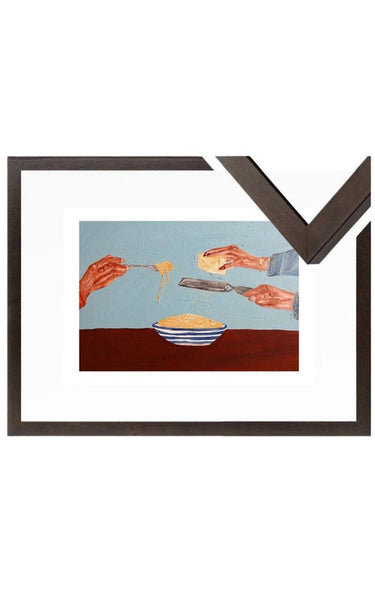 Sharing Pasta Fine Art Print