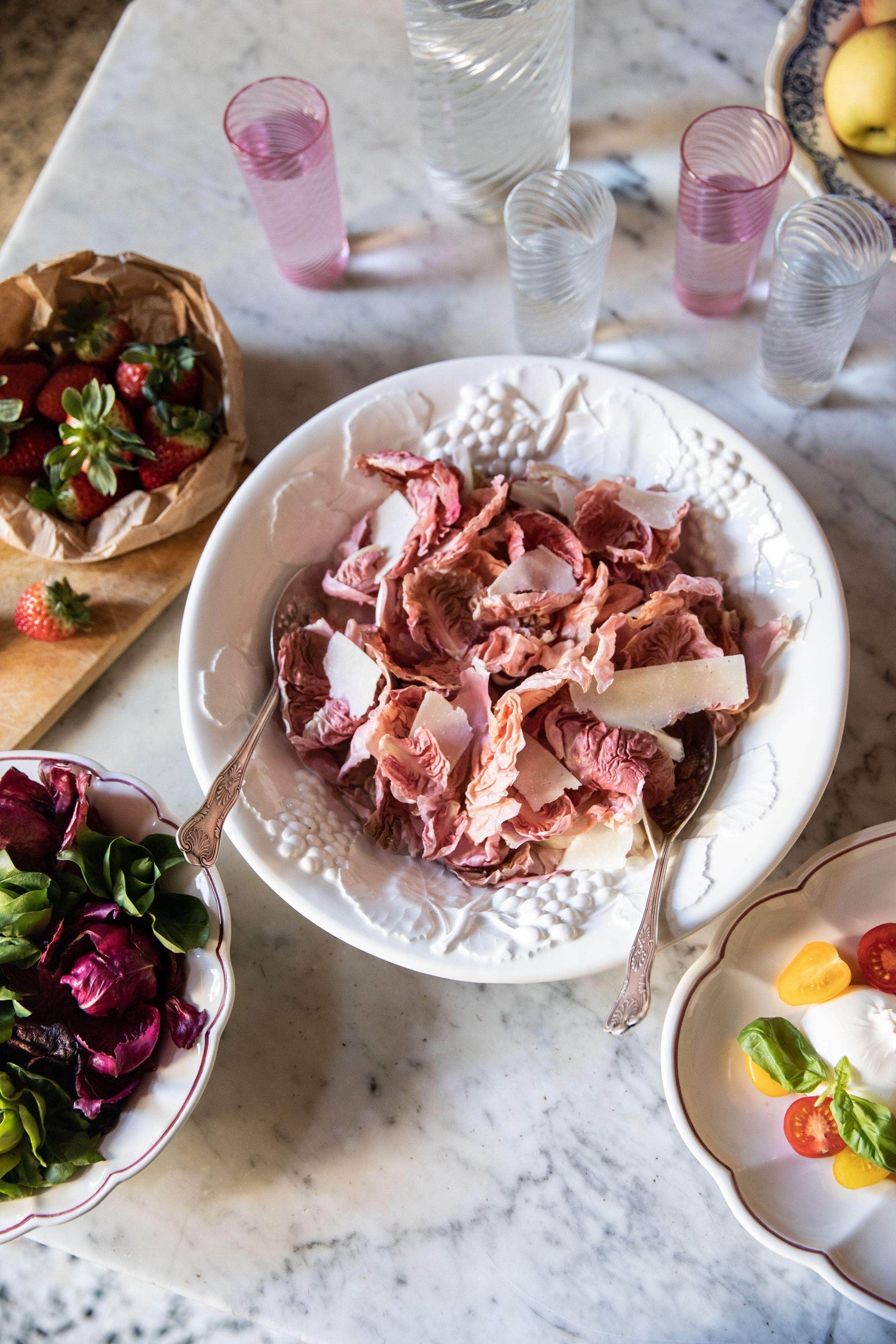 Dolce Vita Salad Bowl, White